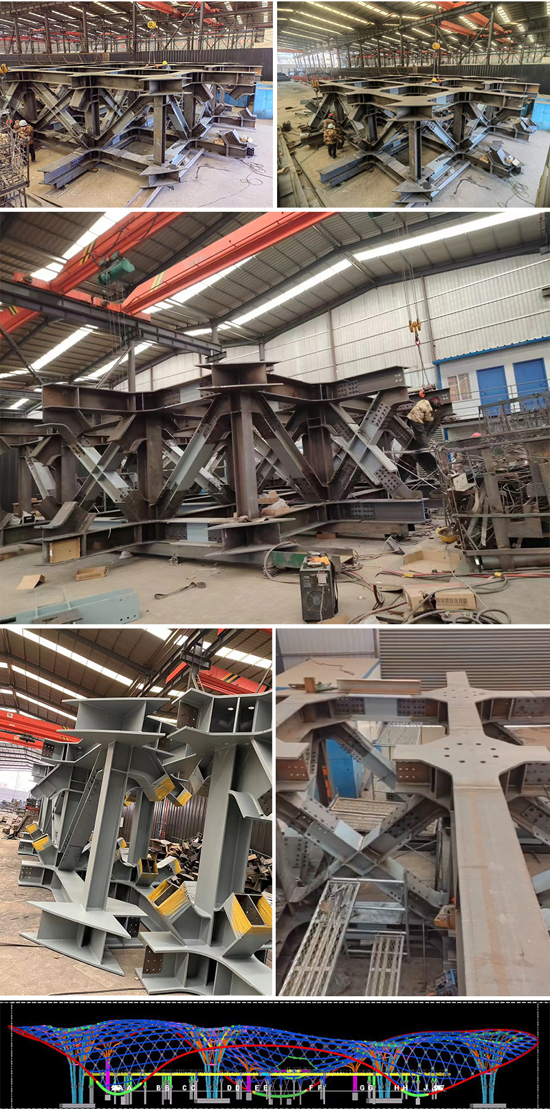 三峡恒基能脉瓜州70万千瓦“光热储能+”东吸热塔新疆钢结构项目